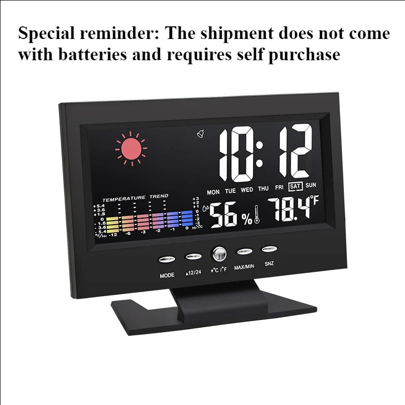 Digital Alarm Clock with Temperature and Humidity