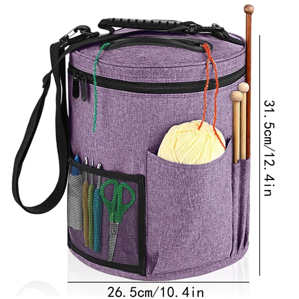Yarn and Knitting Tool Storage Bag