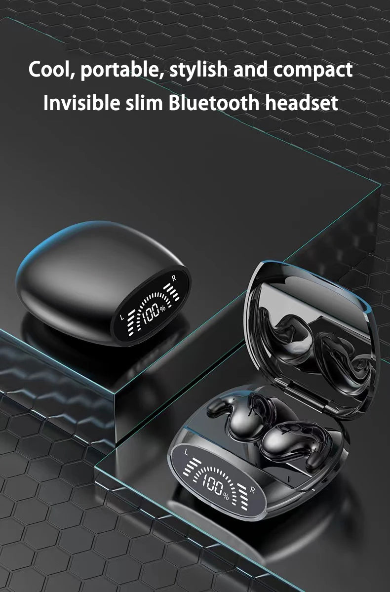 SK Ultra-tin Sleep Headphones 5.3 Wireless Bluetooth Headset Invisible Earbuds Hidden In Ear Button Sports Earphones Waterproof