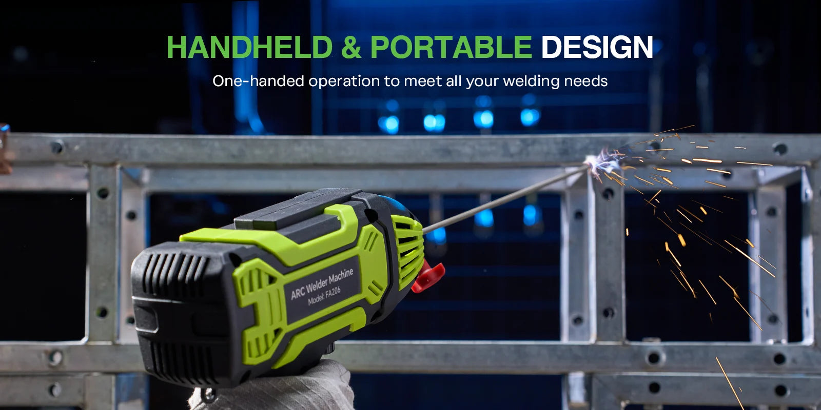 Portable Handheld Electric ARC Welder Kit 110V IGBT Inverter with Digital Display