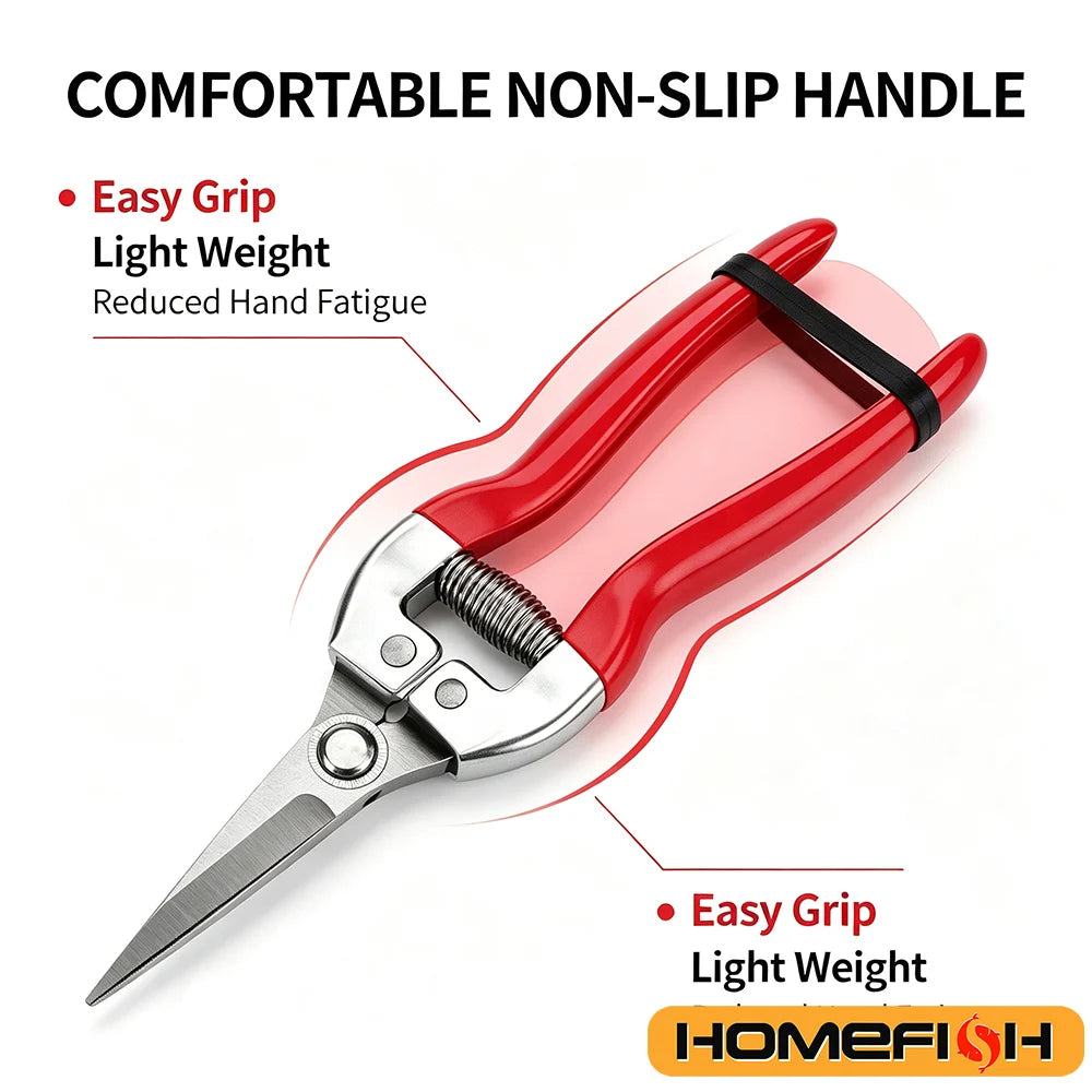 Stainless-Steel Garden Pruning Shears