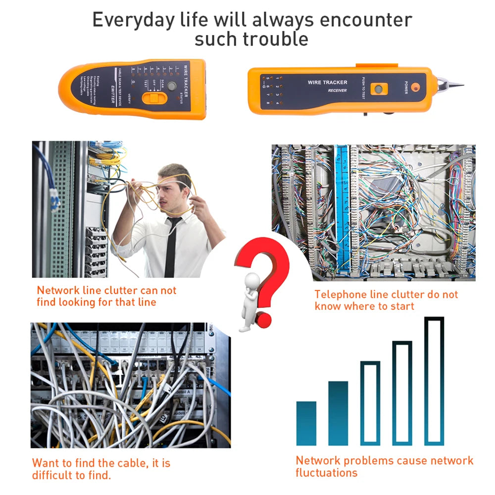 RJ45 Network Cable Tester and Tone Tracer