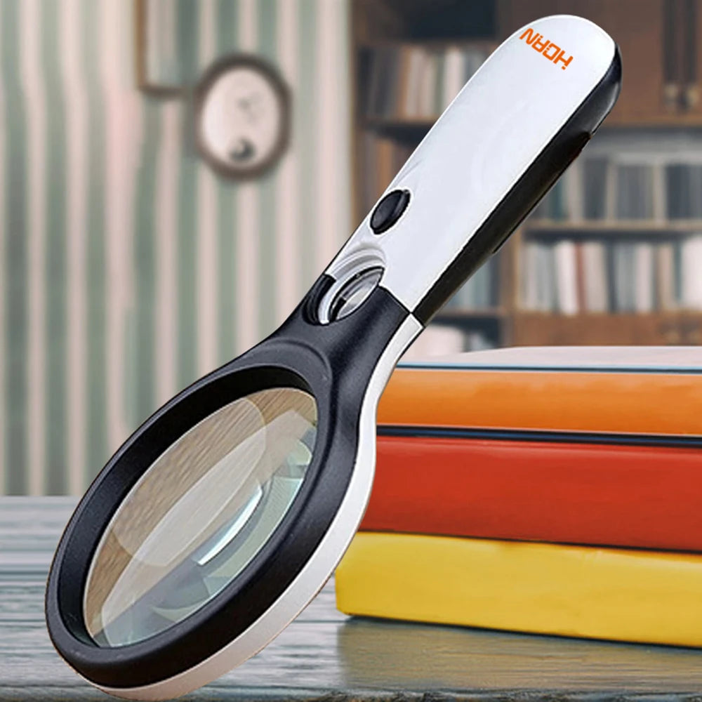 3X and 45X LED Handheld Magnifier