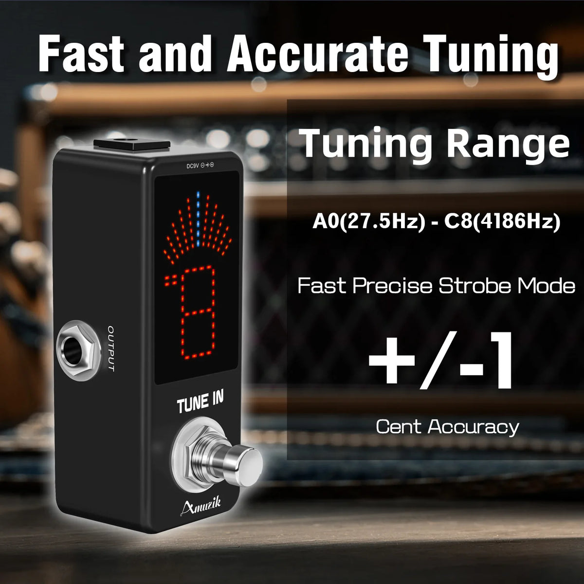Chromatic Tuner Pedal and Power-Accessory Options