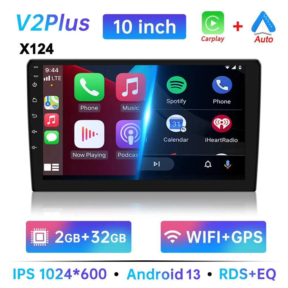 7/9/10 Inch Univerzális Android 13 Autórádió 64G Autorádió Android 2 Din Autórádió GPS BT Központi Multimédia Okos Autó Rendszerek