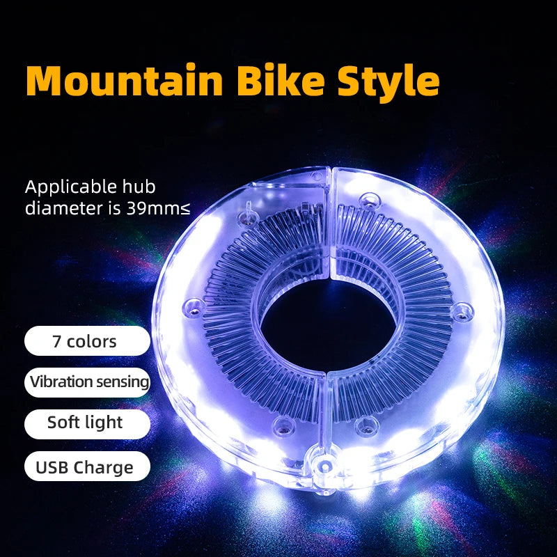 12 LED Bicycle Wheel Light with Vibration Sensor