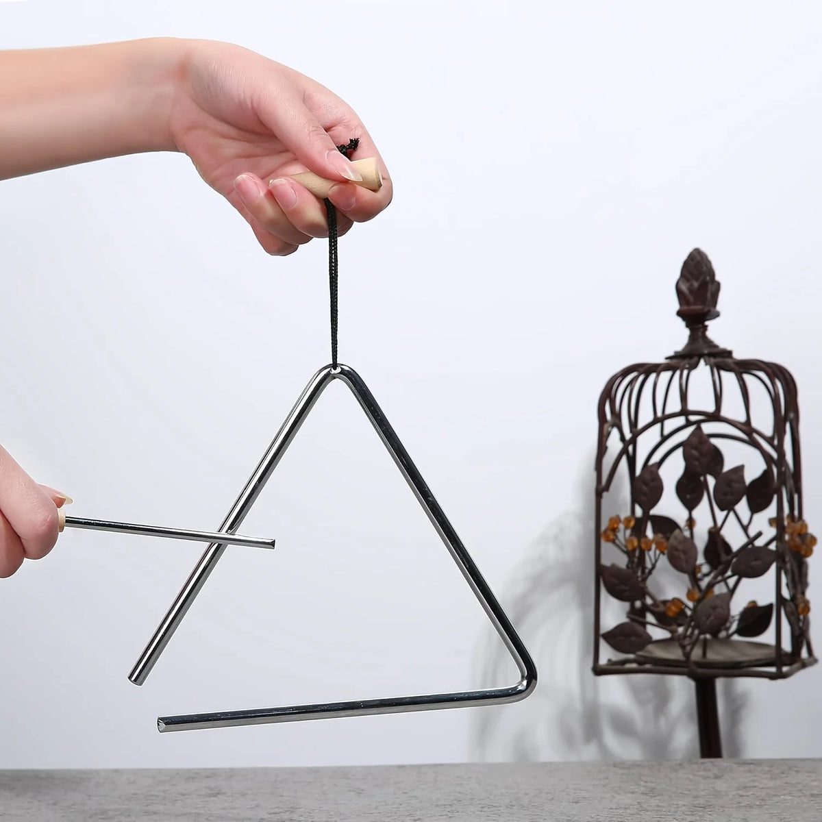 4-Inch Metal Triangle Instrument with Beater