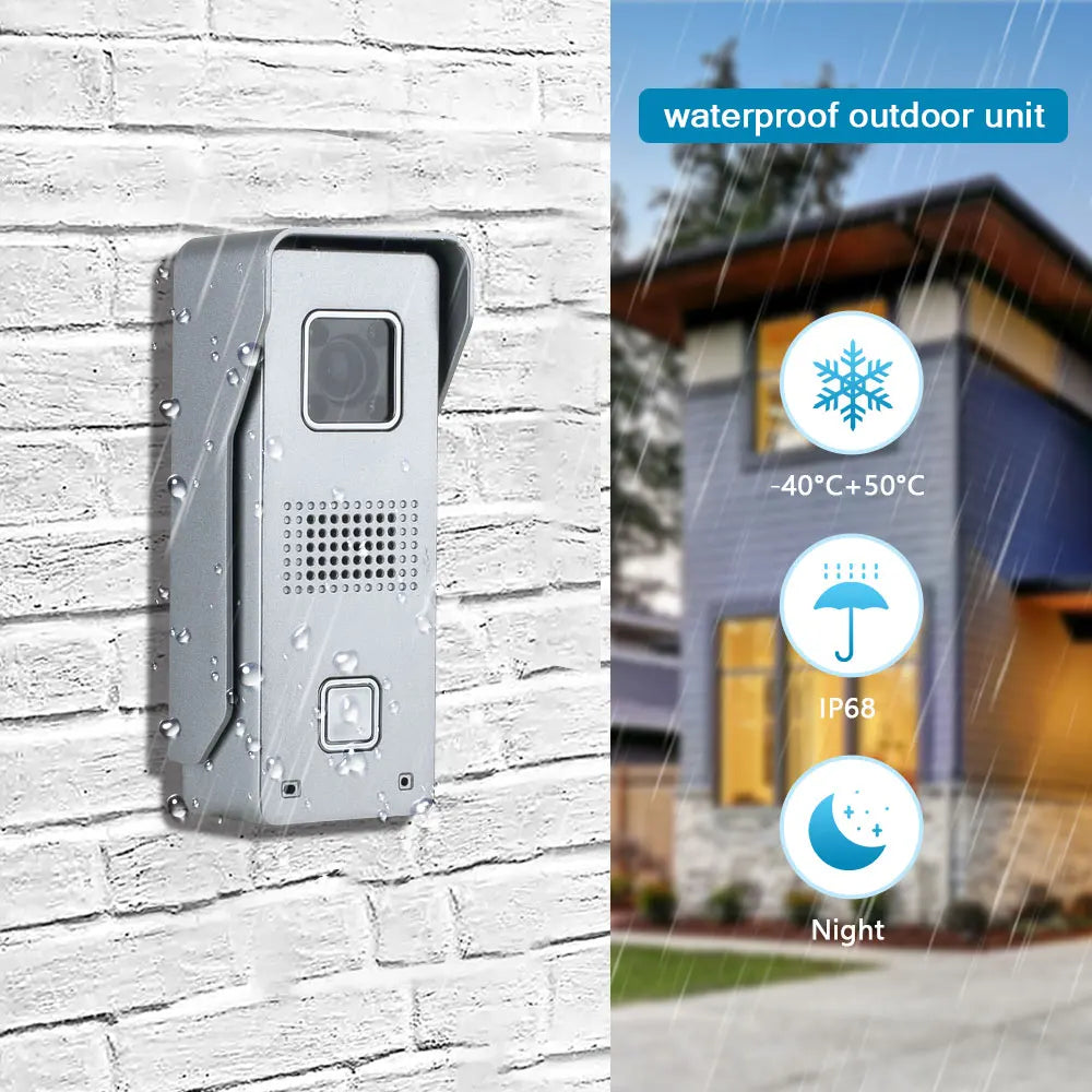 Video Door Intercom Entry System Kit for Secure Home Entry