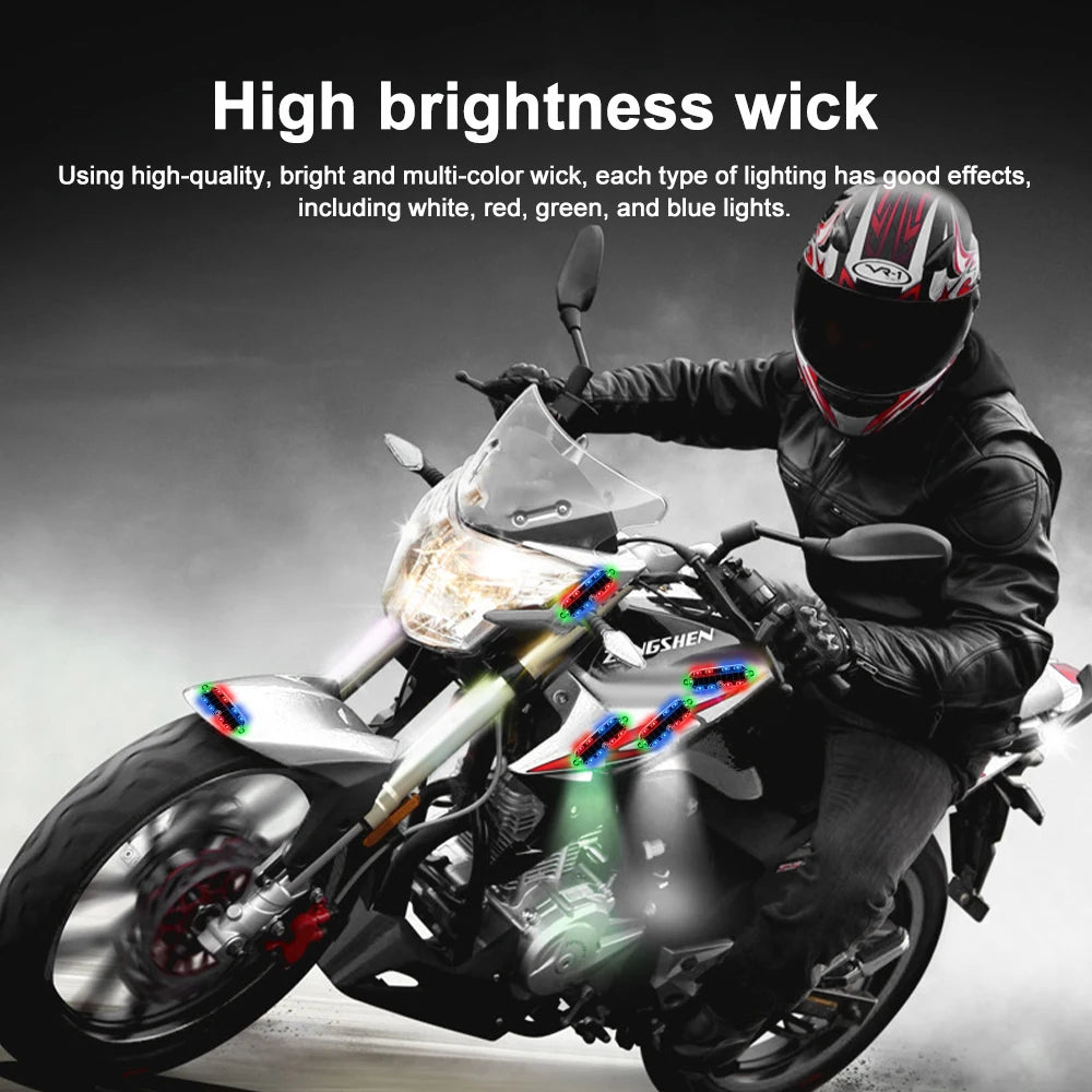 Car Solar Charging-free Anti-rear Collision And Explosion-proof Safety Light Motorcycle Brake Tail Light Modified Flash Light 