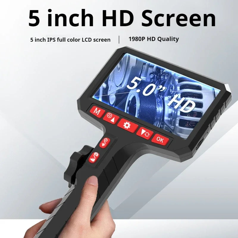 3.9mm HD 360° Industrial Endoscope Camera with 5.0 Inch IPS Screen