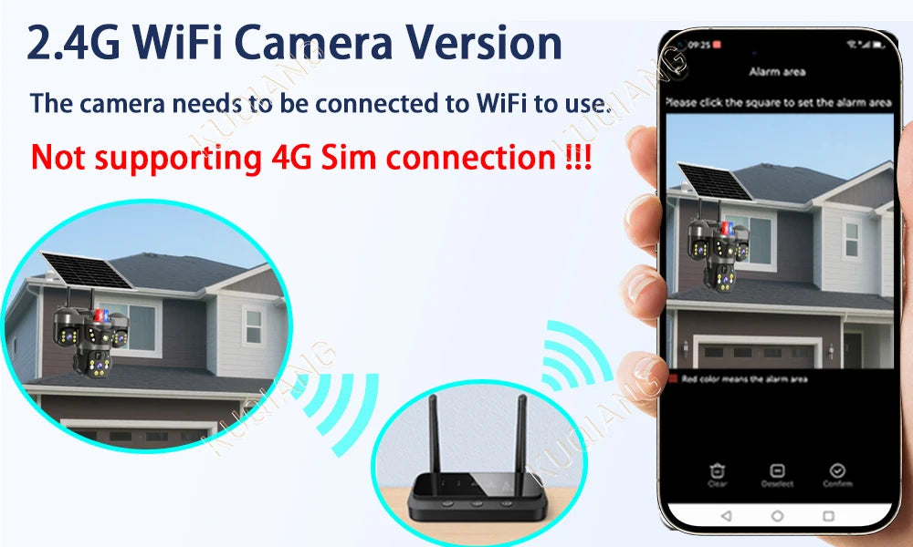 15MP Triple Lens Solar Security Camera with 360° Tracking
