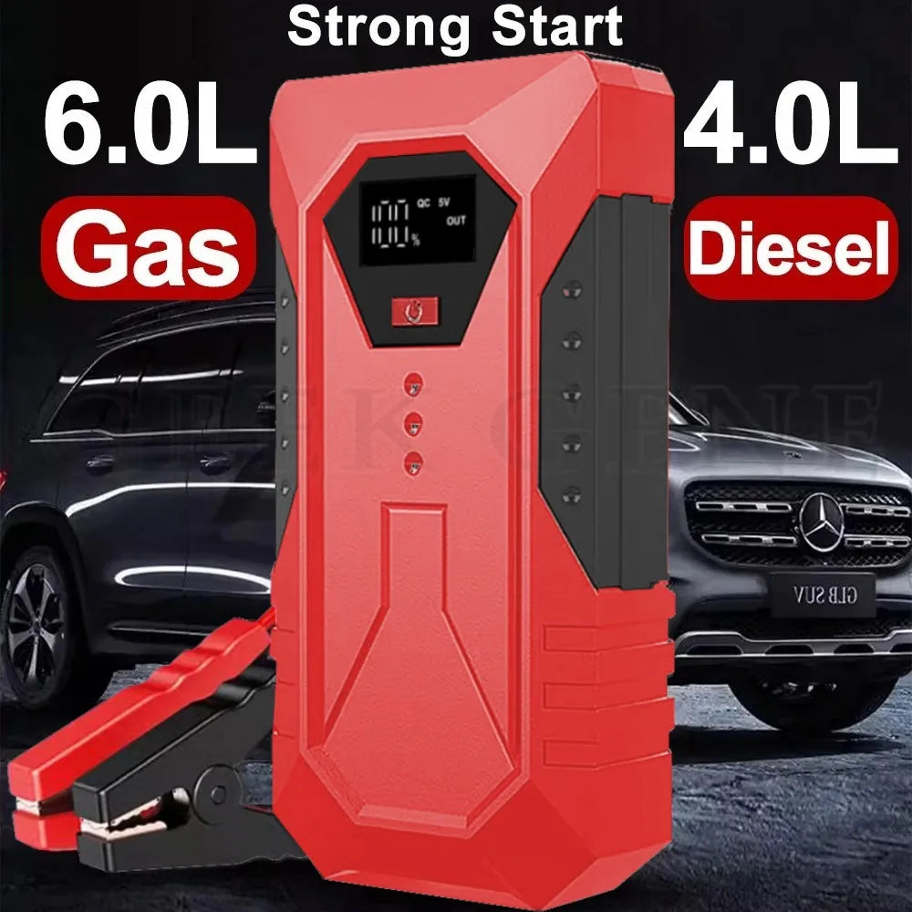 GKFLY 800A 1200A 2000A Car Jump Starter Big Power Bank Car Battery Booster 12V Car Starting Device for Petrol  6.0L Diesel 4.0L