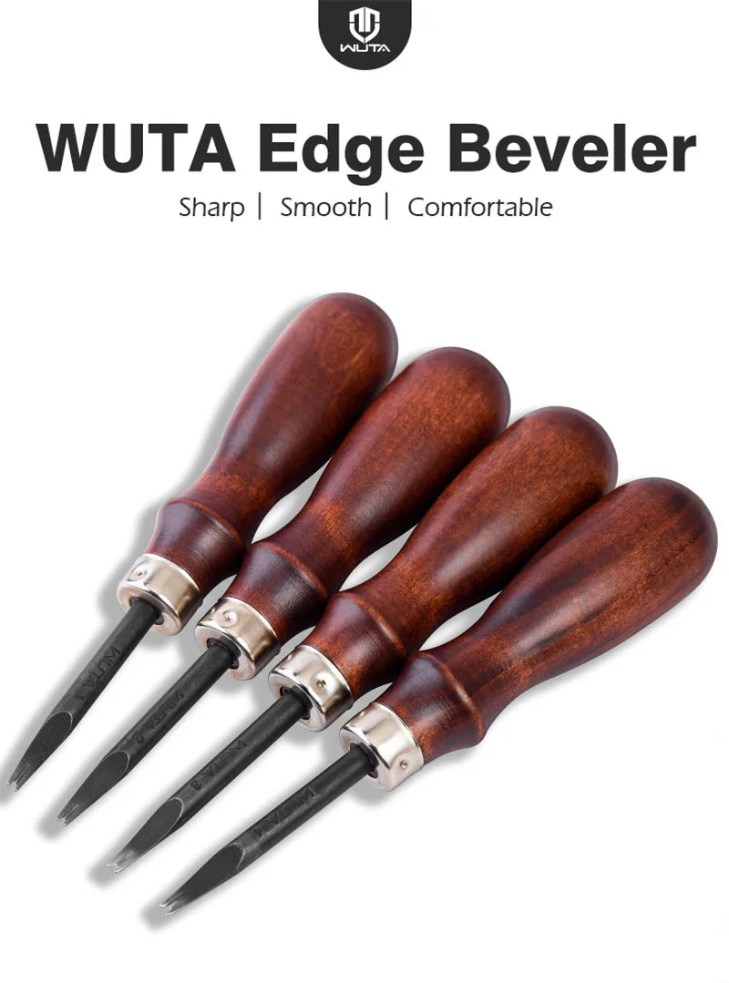 Wooden-Handle Leather Edge Beveler