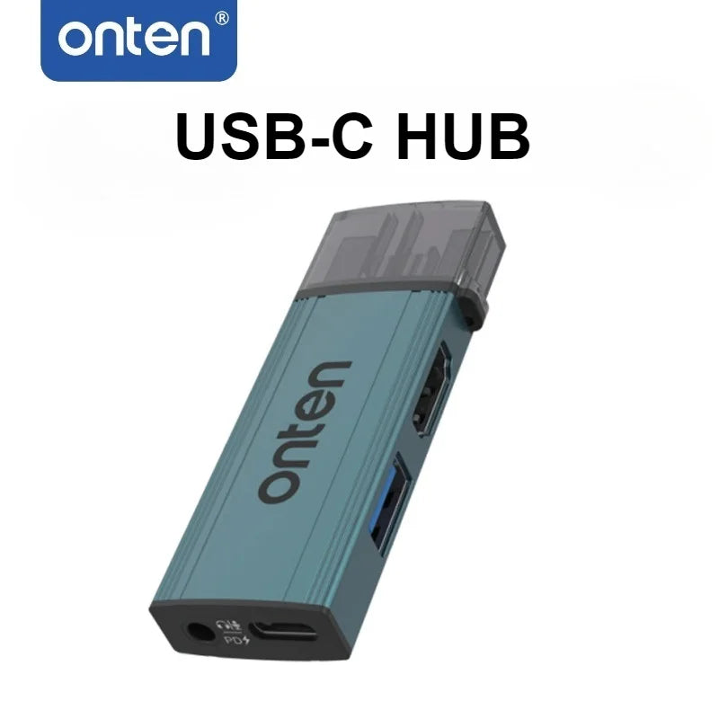Compact USB-C Dock with HDMI, Audio and PD