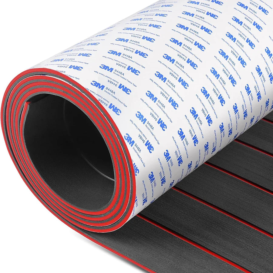 EVA Foam Boat Flooring 2400x450mm Self-Adhesive Faux Teak Decking
