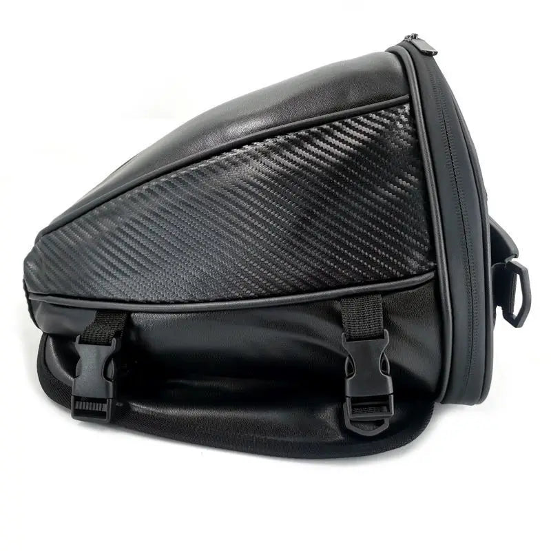 Saco de cauda para banco traseiro de motociclo, em PU e nylon