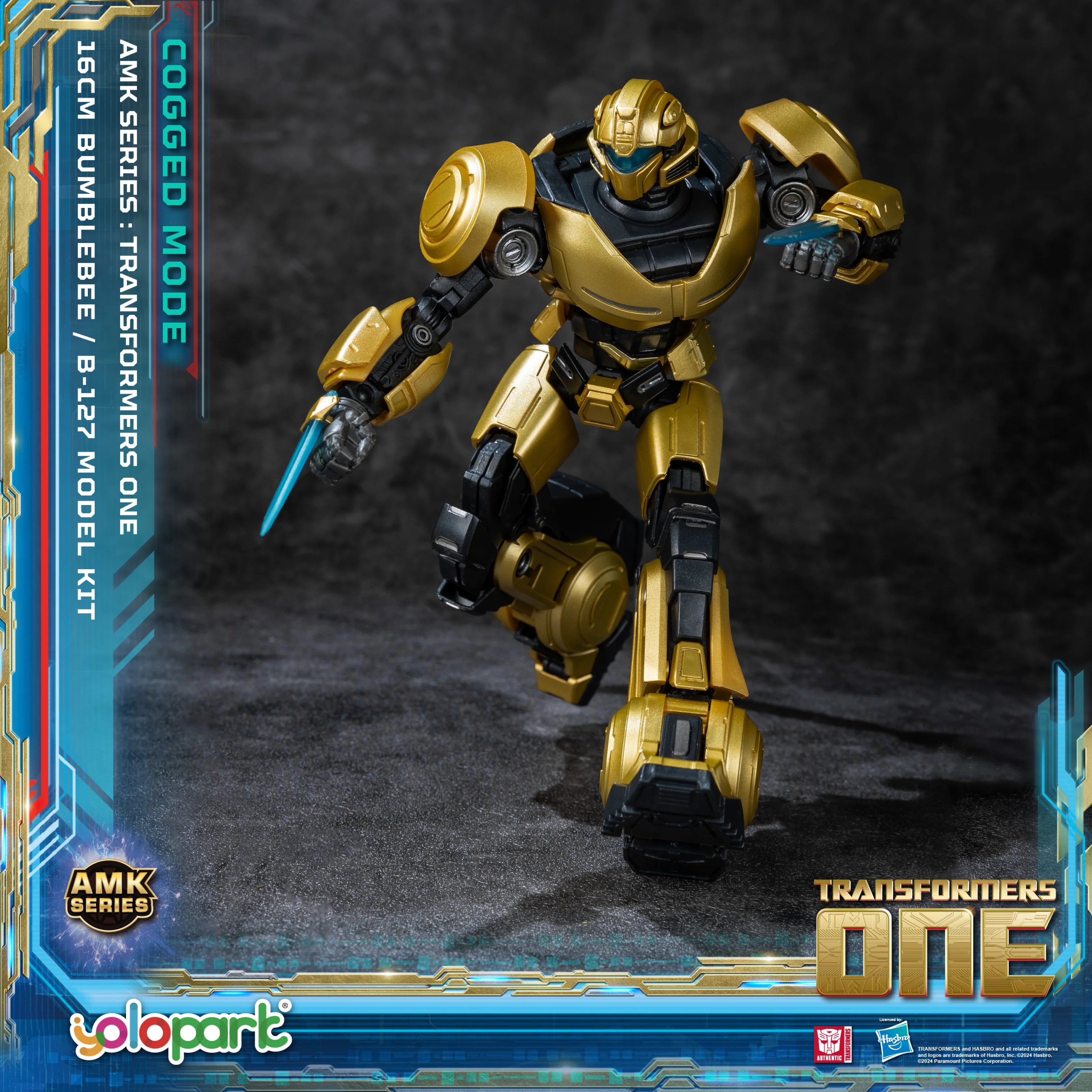 YOLOPARK Bumblebee Transformers figurka v ozubeném režimu
