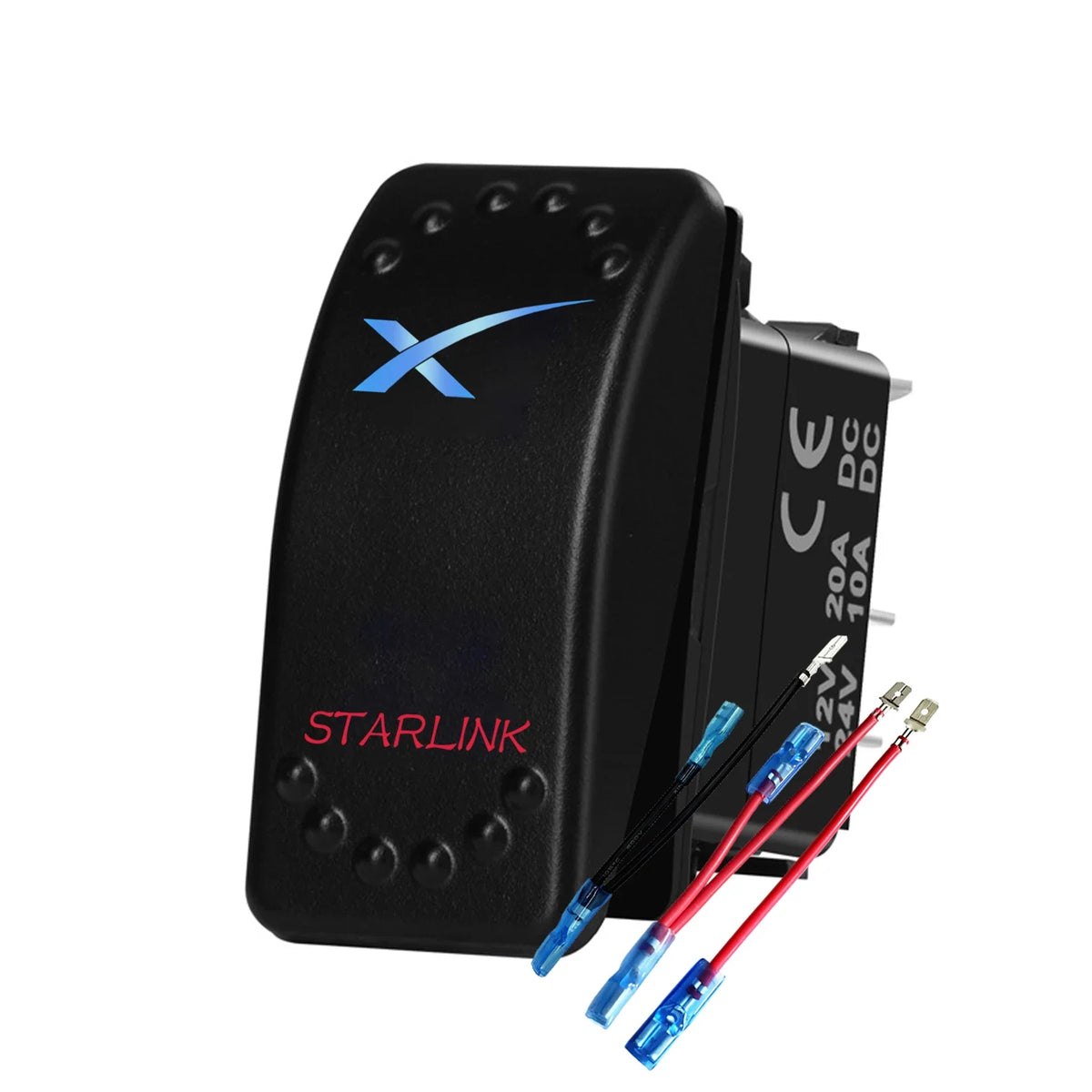 Starlink-Labelled Rocker Switch and Mounting Panel Options