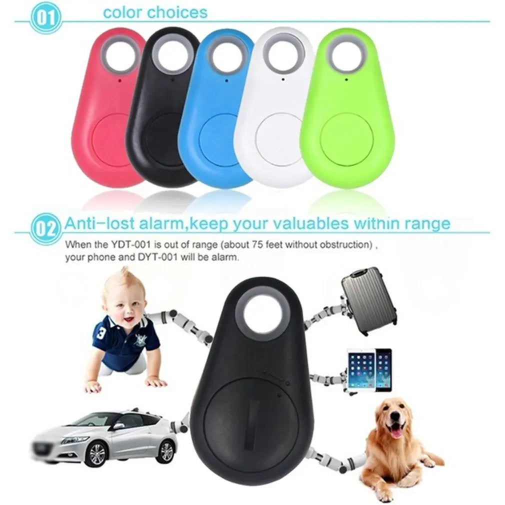 Mini Fashion Smart Dog Pets Bluetooth 4.0 GPS Tracker Anti-lost Alarm Tag Wireless Child Bag Wallet Key Finder Locator 