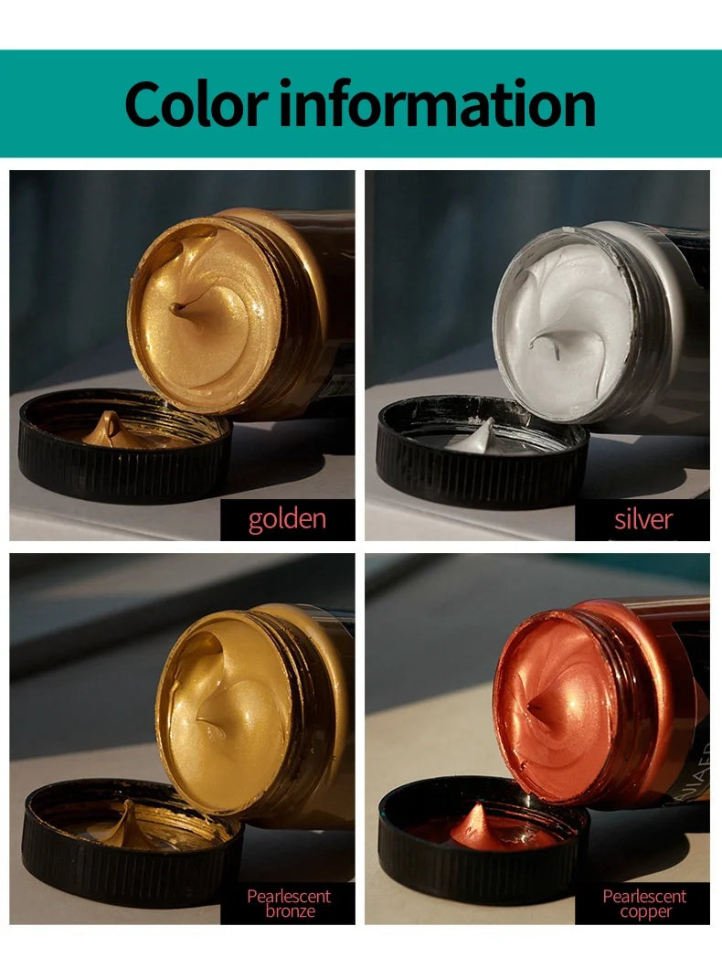 Set di pigmenti acrilici metallizzati perlescenti