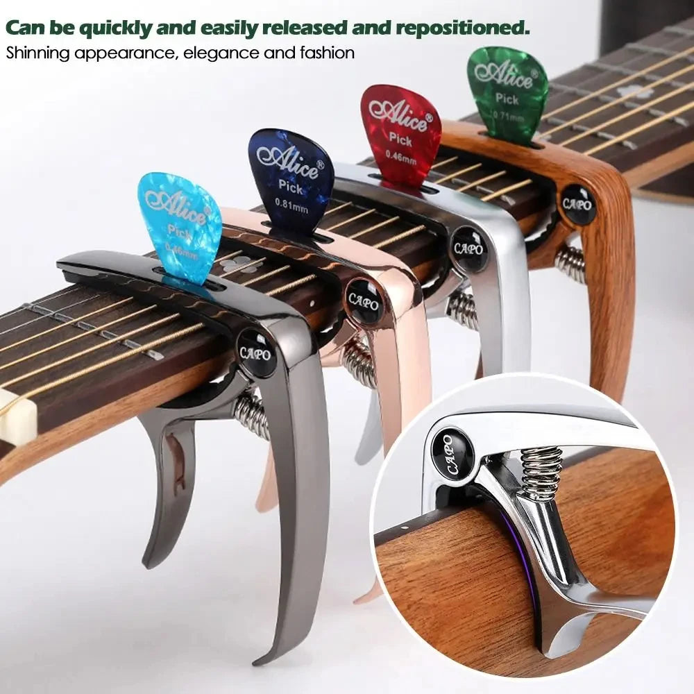 Metal Guitar Capo with Rubber Contacts