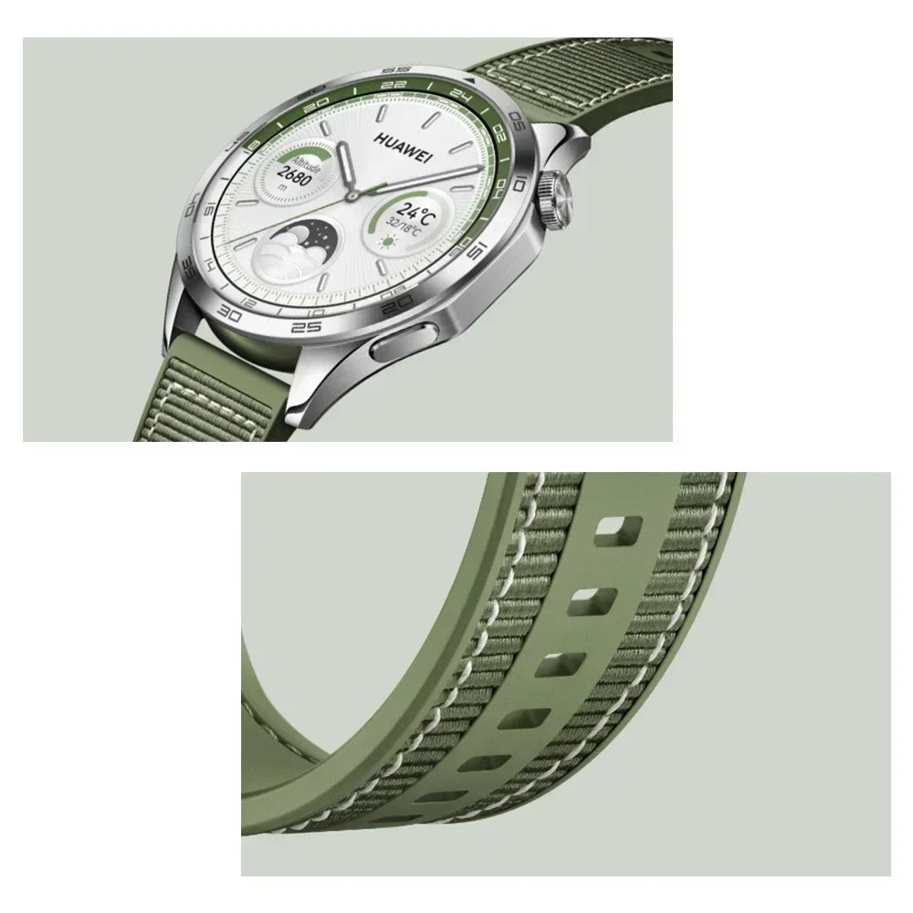 22mm Woven Braid Belt Official Strap For Huawei Watch GT4 band Wristband for Huawei Watch4 GT3 Pro Bracelet Watchband 