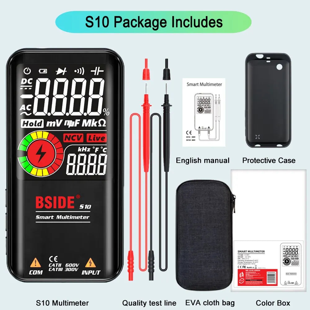 S10/S11 Digital Multimeter with Smart Range Selection