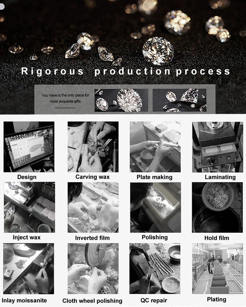 Smyoue 0.2-3CT Rose Gold Color Moissanite Stud Earrings for Women Sparkling Classic Wedding Lab Diamond Earring Pure 925 Silver 