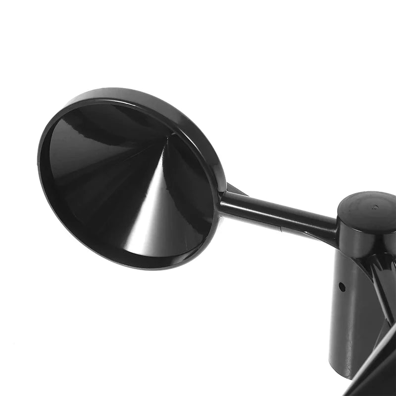 Three-Cup Anemometer Rotor, 150 mm, Black ABS