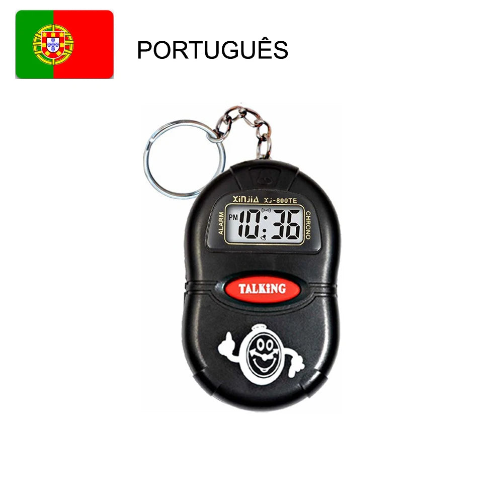 Talking Keyring Alarm Clock - Language Options