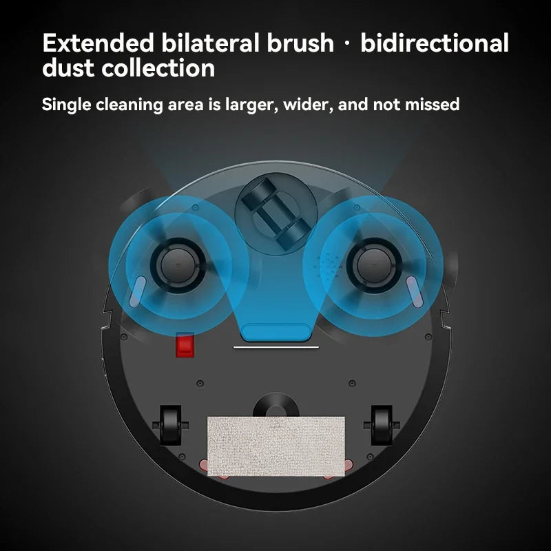 Automatic Robot Vacuum Mop 5-in-1 Cleaner with Slim 6.8cm Design