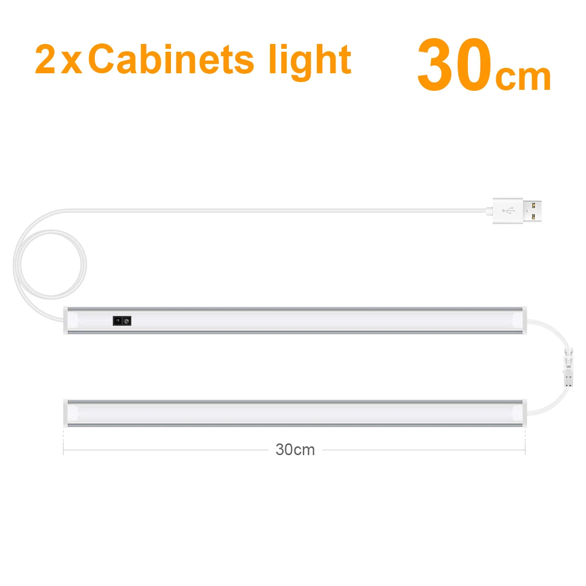Omarna svetilka USB z vklopom na zamah roke
