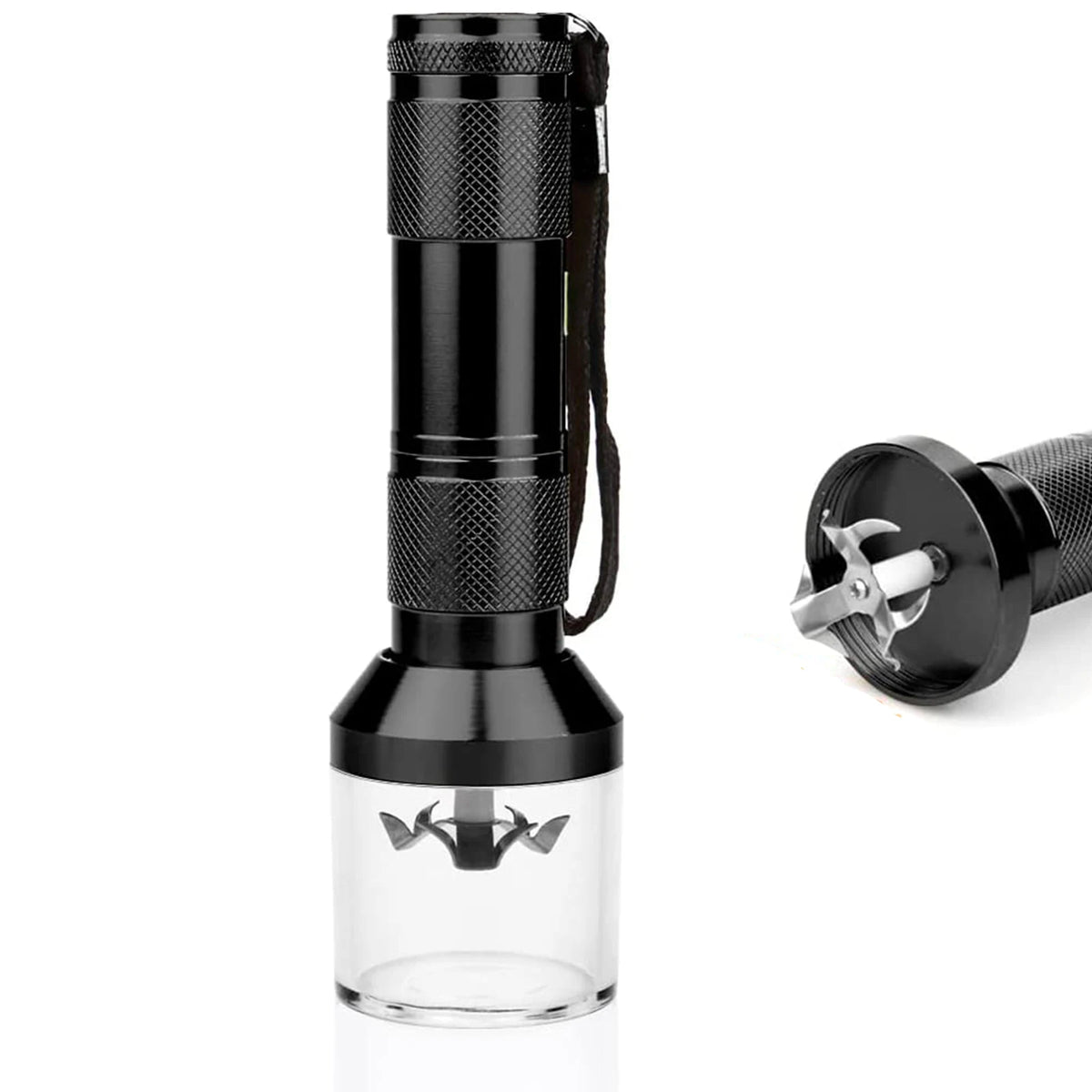Portable Electric Spice and Herb Grinder, Metal Body