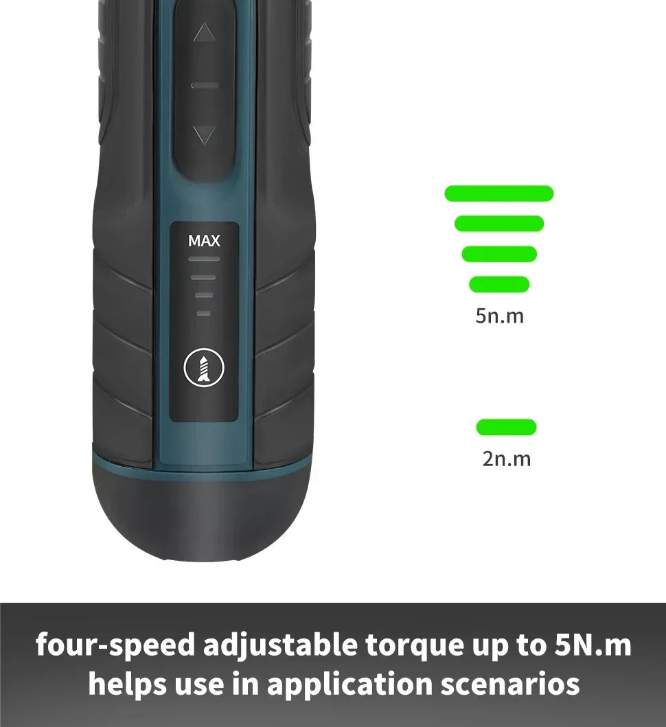 Makita 3.6V Cordless Screwdriver 1/4" Mini Driver 2-5N.m Torque
