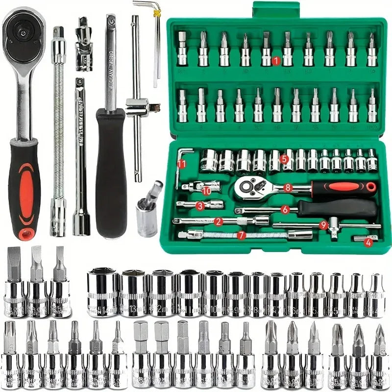 Quarter-Inch Socket and Ratchet Kit