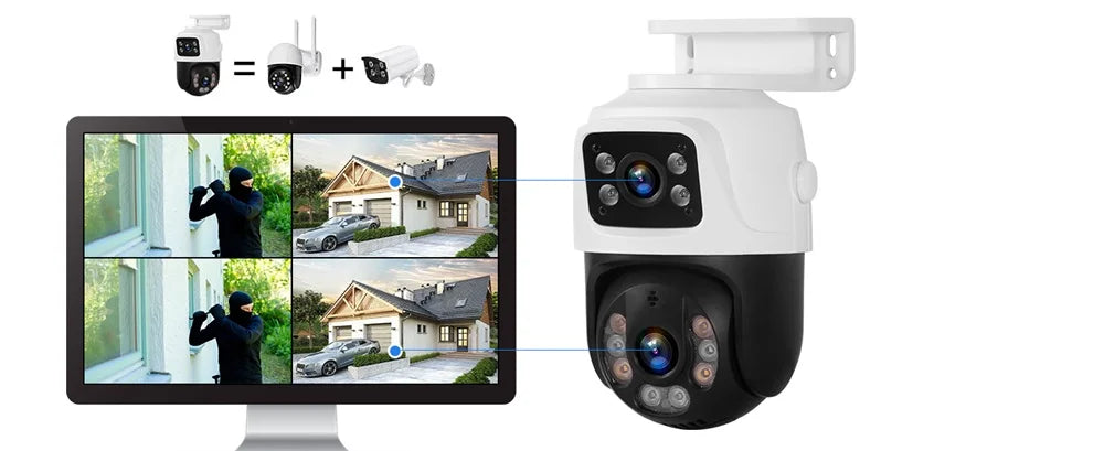 KERUI PoE 8-Channel Security Camera System with 6MP Dual Lens