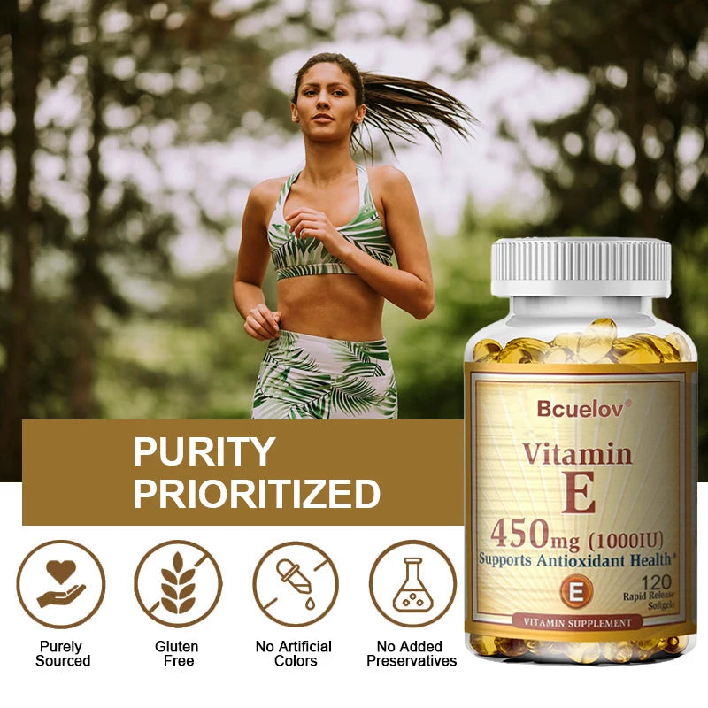 Cápsulas de suplementos de vitamina E