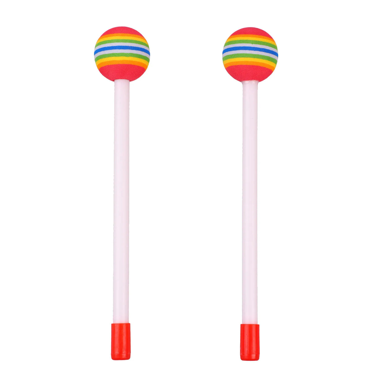 Pair of Rainbow EVA Percussion Mallets, 21 cm