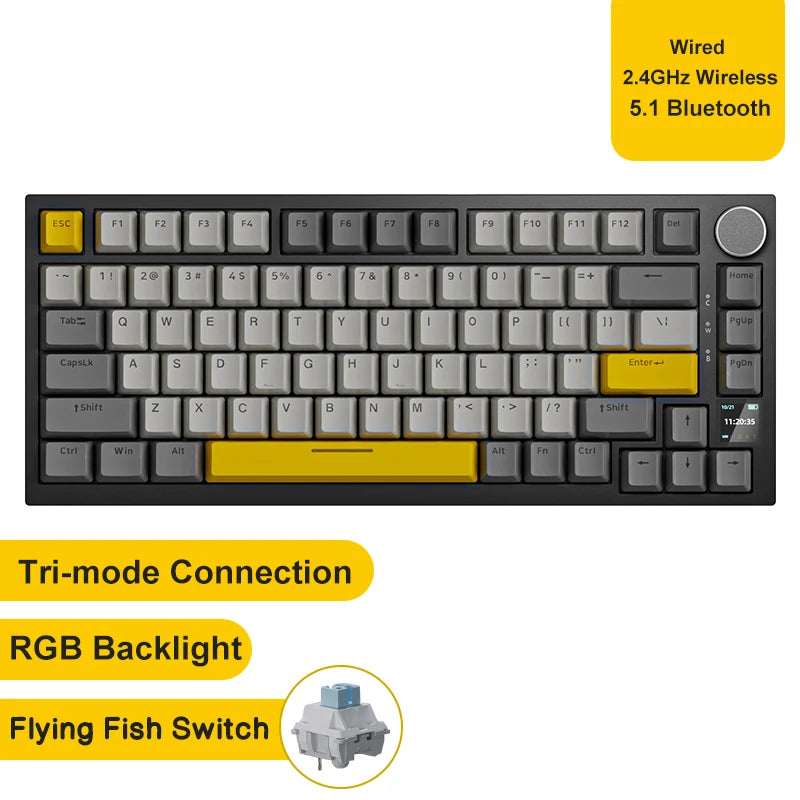 AK820 and AK820 Pro Mechanical Keyboard Options