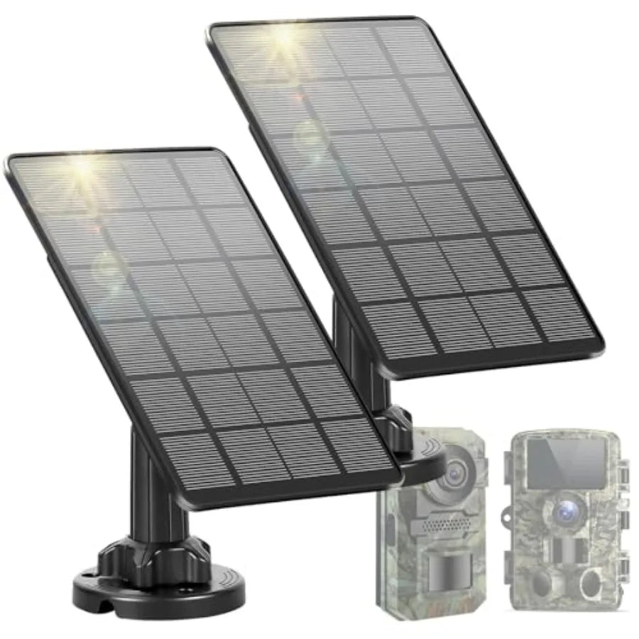 Trail Camera Solar Panel with 5000mAh Battery and IP66 Protection