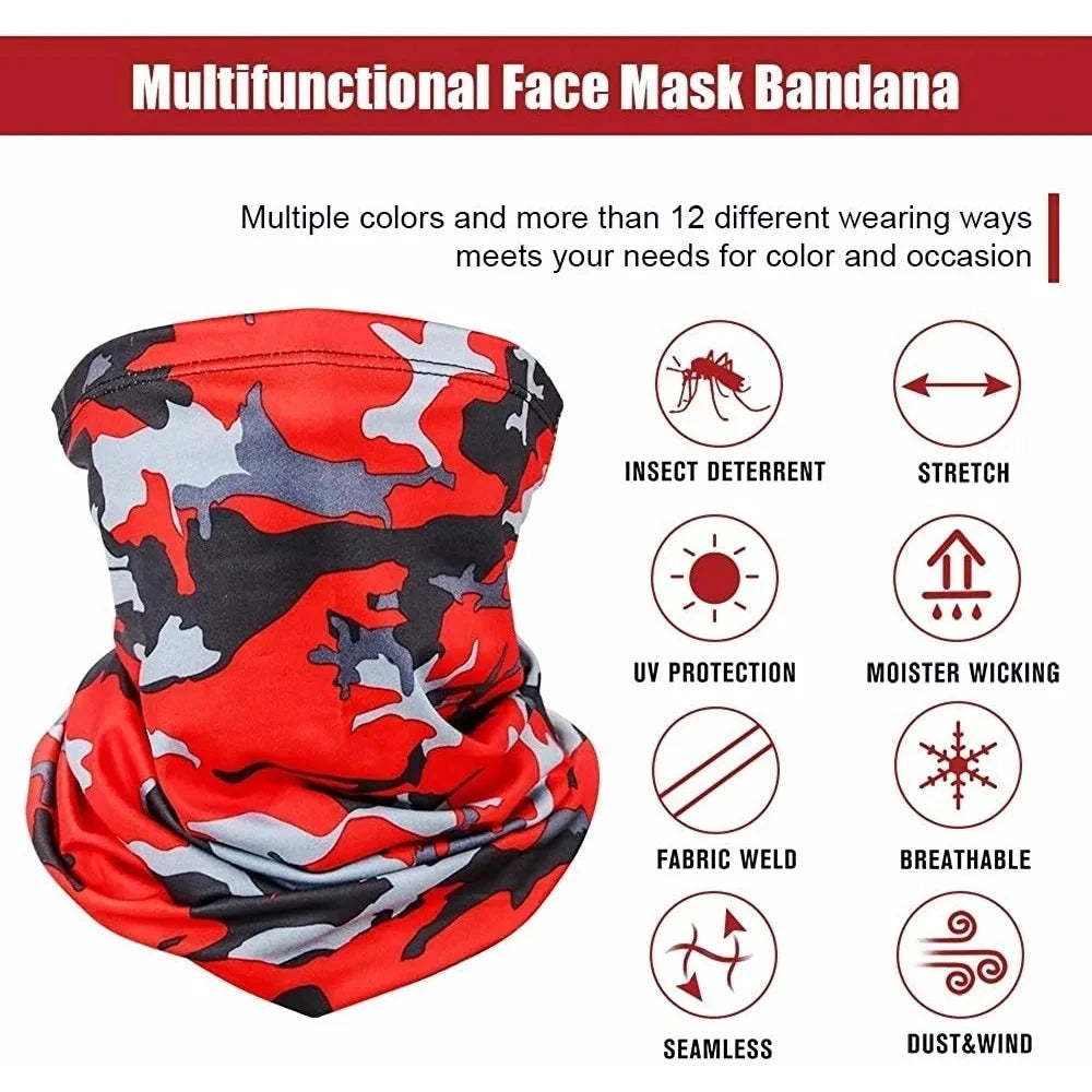 Multi-purpose Turban Riding Scarf Cycling Bandana Men Women Neck Cover Sunscreen Ice Silk Outdoor Fishing Hiking Headwear Mask 