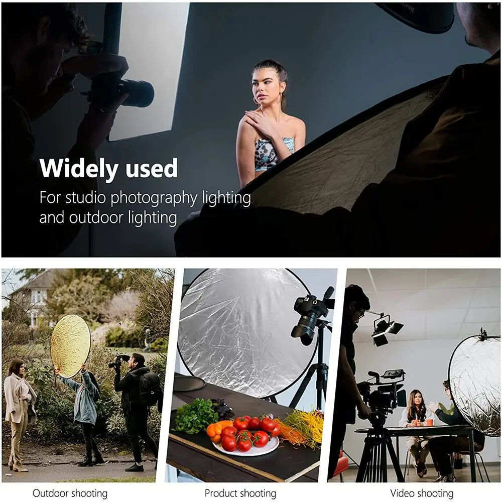 5-in-1 Folding Photography Reflector - Size Options