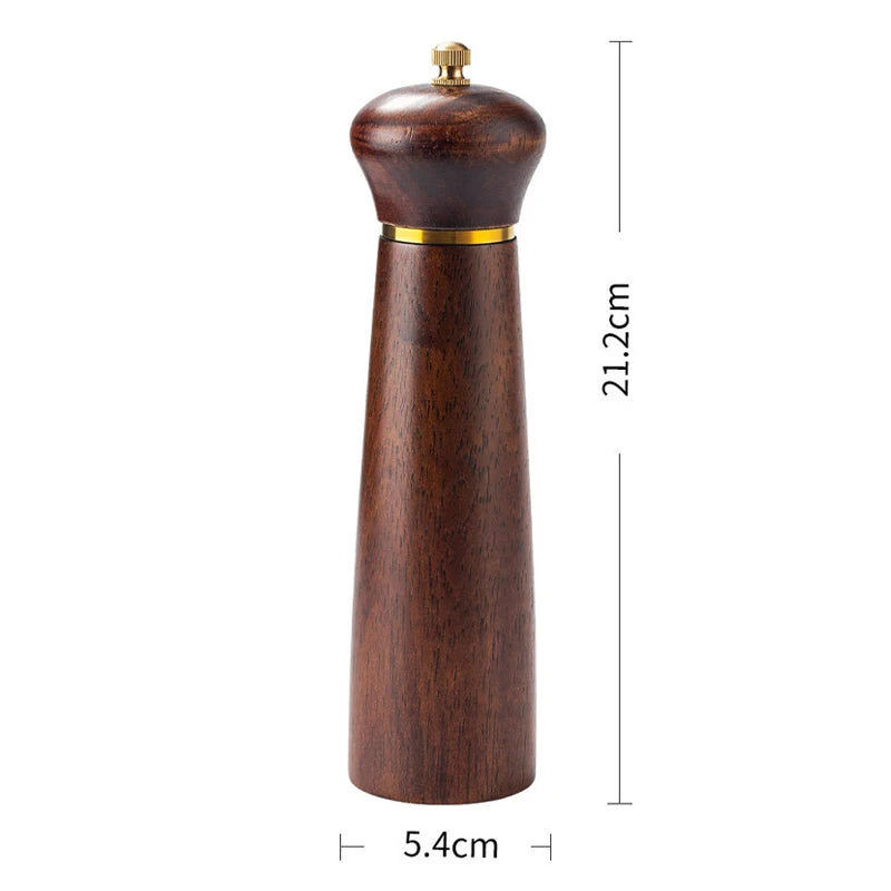 Wooden Salt and Pepper Mill with Adjustable Ceramic Grinder