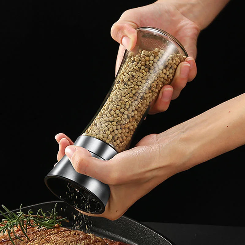 Glass Pepper Mill with Adjustable Grind