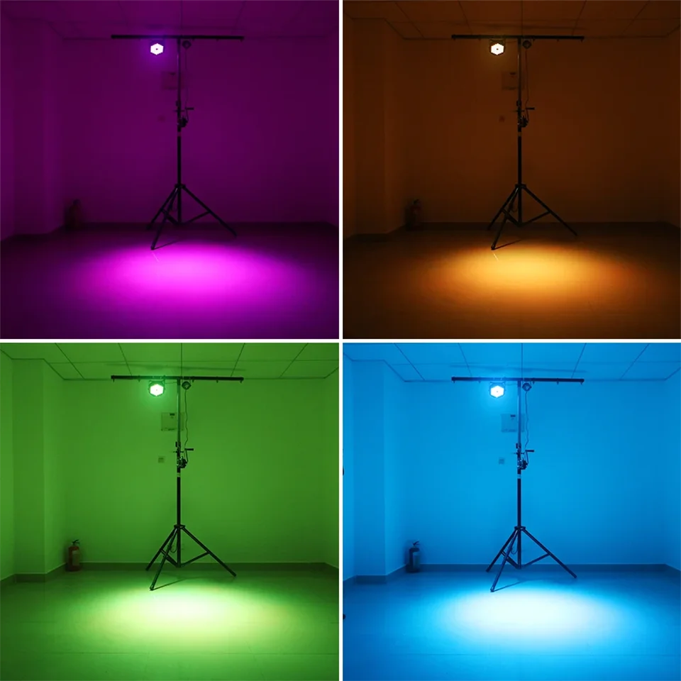 4er-Set 36-LED RGB 3-in-1 DMX512 Stage Par Lights