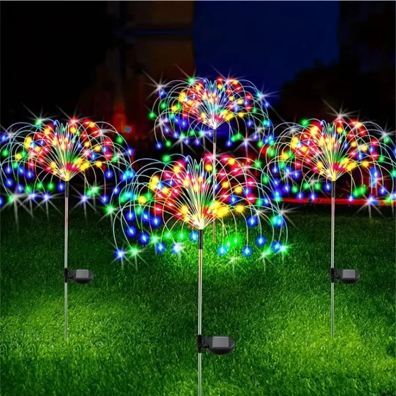 Solar Firework-Style Garden Light, 90-LED Options