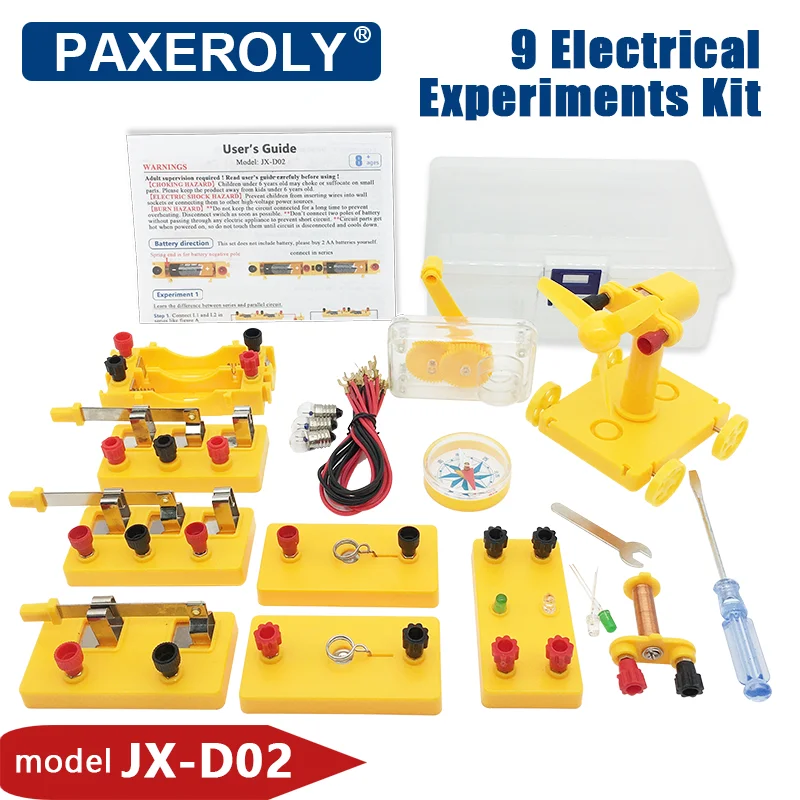 Kit de experimentos de circuitos eléctricos - 9 actividades