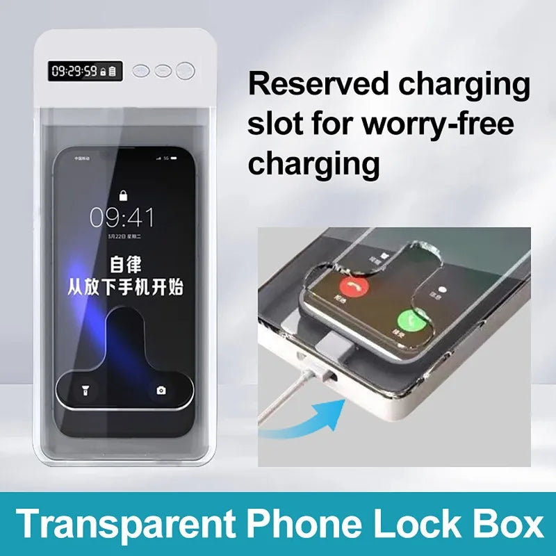 Custodia di deposito telefonico con timer