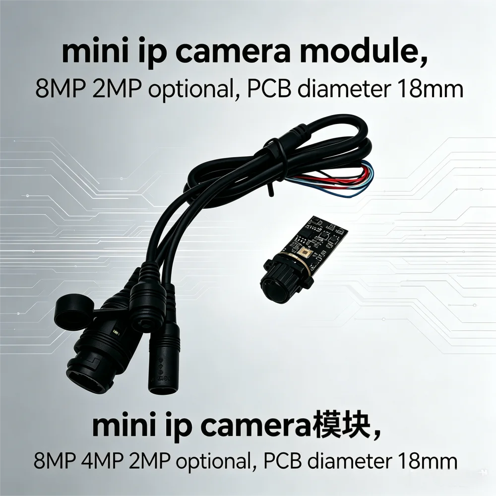 Mini 8MP 4K IP Camera Module with ONVIF