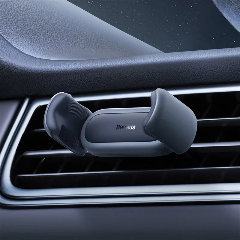 Soporte para teléfono de coche Baseus con clip doble estable para rejilla de ventilación